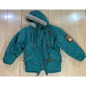 Vintage OBERMEYER Reindeer Print  - Ski Snowboard - Fits Like A Women Small.